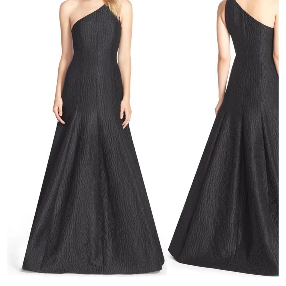 Halston Heritage Brocade Gown